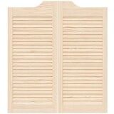 vidaXL Swing Doors Louvred Design 1 par masivni les borovega lesa | Shoptok.si