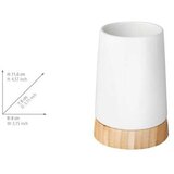Wenko Bel keramičen komplet pripomočkov za kopalnico Bamboo – | Shoptok.si