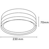  LED PLAFONJERA BLM230CW 18W CCT BELA IP65 | Eponuda.com