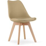 Brandless Stol MARK - temno bež / naravne noge x 3, (22056052) | Shoptok.si