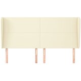  Uzglavlje s ušima krem 163x23x118/128 cm od umjetne kože | shoptok.hr