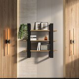 Hanah home Suno - Black, Oud Oak BlackOud Oak Wall Shelf | ePonuda.com