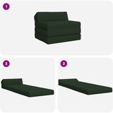 SOFA na razvlačenje Tamnozelena 200 x 70 x 10 cm Tkanina | Shoptok.si