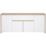 Tvilum Bijela/u prirodnoj boji komoda u dekoru hrasta 197x84x48 cm Next – | shoptok.hr