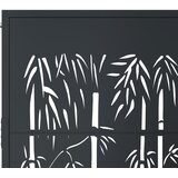  Vrtna vrata antracit 100x125 cm čelična s uzorkom bambusa | shoptok.hr