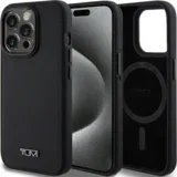 HARDCASE OVITEK ZA IPHONE 15 PRO 6.1 ČRNO USNJENO ZA MAGSAFE, (21970441)