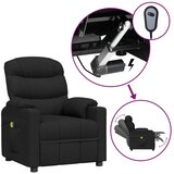  Električni masažni naslonjač od tkanine crni | shoptok.hr