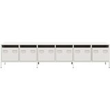 vidaXL TV omarica bela 202x39x43,5 cm hladno valjano jeklo | Shoptok.si