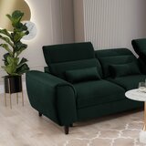 ELTAP Tamno zelena baršunasti sklopiva/s prostorom za odlaganje kutna garnitura (s desnim kutom/s ležaljkom) Foble – | shoptok.hr