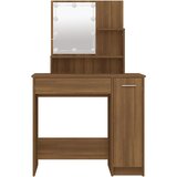  Toaletni stolić LED boja smeđeg hrasta 86,5x35x136 cm | shoptok.hr