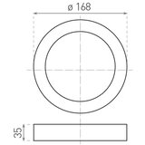  LED plafonsko svetlo FENIX LED/12W/230V 2900/3900/5800K prečnik 16,8 cm belo | Eponuda.com