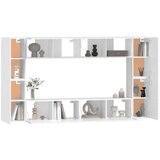  8-dijelni set TV ormarića bijeliod konstruiranog drva | shoptok.hr