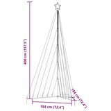 vidaXL Lučke za novoletno jelko 570 LED diod barvita 399 cm | Shoptok.si