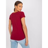BASIC Feel Good T-shirt-RV-TS-4832.16P-burgundy | Eponuda.ba