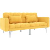 vidaXL kauč na razvlačenje od tkanine žuti | shoptok.hr