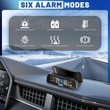 AVUTREL TPMS nadzor tlaka v pnevmatikah s 4 senzorji, solarno/USB | Shoptok.si