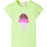  Dječja majica neonski žuta boja 116 | shoptok.hr