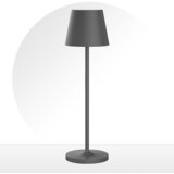 Ferotehna Punjiva stolna svjetiljka Gema (3 W, D x Š x V: 114 x 114 x 380 mm, Tamno siva) | shoptok.hr