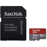 San Disk Ultra microSDXC 128GB + SD Adapter 140MB/s A1 Class 10 UHS-I Cene