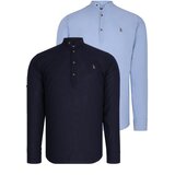 Dewberry DOUBLE SET G783 JUDGE COLLAR SHIRT-NAVY-BLUE | Shoptok.si