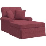  Ležaljka s suknjom s jastukom 3 pcs Vinska crvena tkanina | shoptok.hr