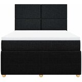 Krevet s oprugama i madracem crni 140 x 190 cm od tkanine | shoptok.hr