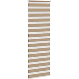 Zebra zavjesa Pješčano smeđa 70x230 cm Širina tkanine 65,9 cm Poliester | shoptok.hr