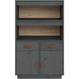  Visoka komoda siva 67 x 40 x 108 5 cm od masivne borovine | shoptok.hr