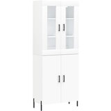 Maison Chic Visoka omara - Komoda - Predalnik bela 69,5x34x180 cm inženirski les, (21720684) | Shoptok.si