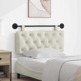  Držeće uzglavlje Zidne Krema 110 x 55 x 7 cm Baršun - Krema 100 cm bez LED | shoptok.hr