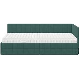  Kutni krevetni okvir s madracem 2 kom. Tamnozelena 90 x 200 cm | Shoptok.si