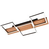  Črna/v naravni barvi LED zatemnitvena stropna svetilka 34x65 cm Harper | Shoptok.si