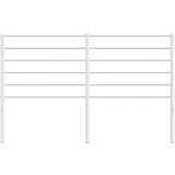 vidaXL Metalno uzglavlje bijelo 150 cm | shoptok.hr