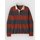Patagonia Rugby Majica z dolgimi rokavi wide stripe / rusty red | Shoptok.si