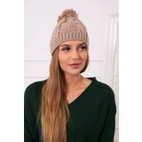 Kesi Cap with fleece Stefania K278 dark beige Cijene