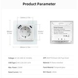  Immax NEO 07544L - Pametna utičnica E 16A/230V + 1x USB-A + 1x USB-C PD 20W Wi-Fi | Eponuda.com