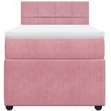  Box spring krevet s madracem ružičasti 80 x 200 cm baršunasti | shoptok.hr