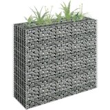  Gabionska sadilica od pocinčanog čelika 90 x 30 x 90 cm | shoptok.hr