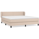 Maison Chic Box spring postelja - Vzmetna postelja z vzmetnico kapučino 180x200cm umetno usnje SL2178, (21889531) | Shoptok.si