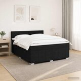  Boxspring krevet s madracem Crna 160 x 200 cm Tkanina | shoptok.hr
