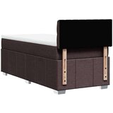  Box spring postelja z vzmetnico temno rjava 90x200 cm blago, (21310952) | Shoptok.si