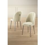 Hanah home Mara set stolica, 45x91x42 cm, 6 dijelova, srebrno-krem boja | Eponuda.ba