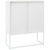  Visoka komoda bijela 80 x 35 x 100 cm čelična | shoptok.hr