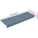 vidaXL Otirači za stepenice 30 kom 65x21x4 cm plavi | shoptok.hr