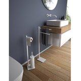 Gedy samostojeća wc četka sa držačem za toalet papir trilly, mat bela | Eponuda.com