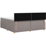  Boxspring krevet s madracem Sivosmeđa 200 x 200 cm Tkanina | shoptok.hr