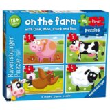 Ravensburger puzzle (slagalice) - Moje prve puzzle/ 4 u 1/ Farma | ePonuda.com