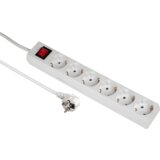 Hama 108833 White, 6 utičnica, 5m, prekidač strujna utičnica | Eponuda.com
