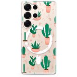 Maska silikonska PRINT MagSafe za Samsung S938B Galaxy S25 Ultra 5G/ kaktus