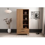 The Beds Garderobna omara iz masivnega hrasta v naravni barvi 90x188 cm Twig – | Shoptok.si